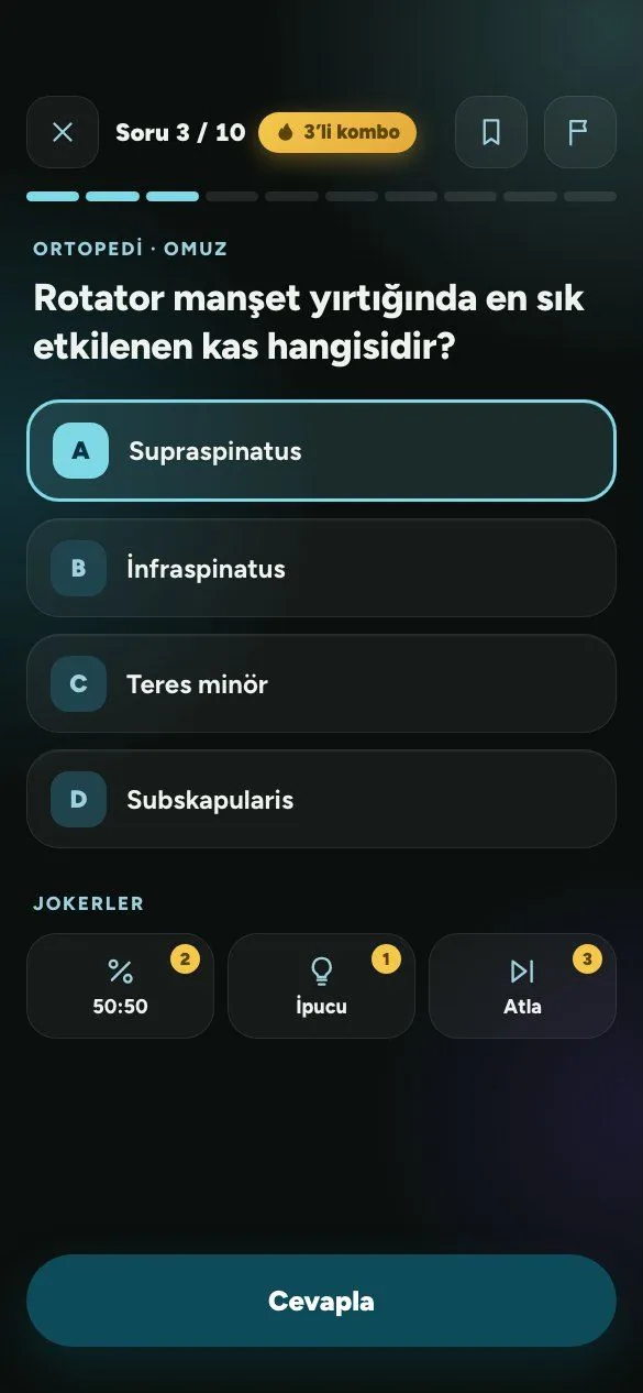 PhysioThink Hızlı Quiz sorusu
